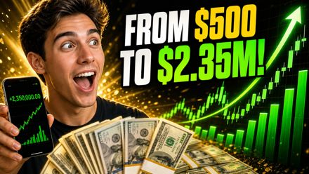 Thumbnail made with Omere Design for a finance channel: from $500 to $2.35 million