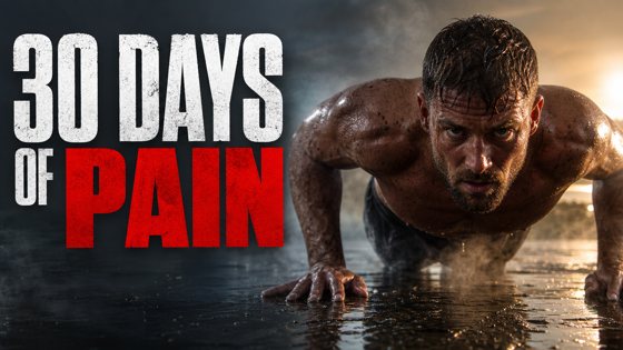 Thumbnail made with Omere Design for a fitness channel: 30 days of Navy SEAL training